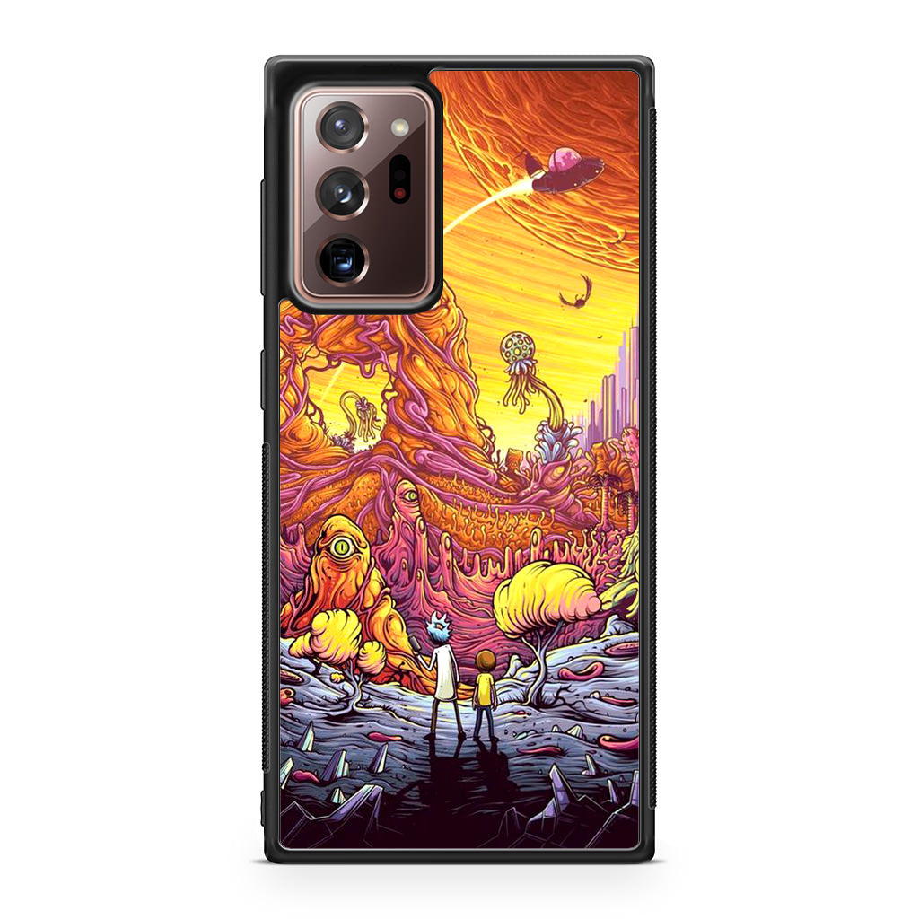 Rick And Morty Alien Planet Galaxy Note 20 Ultra Case
