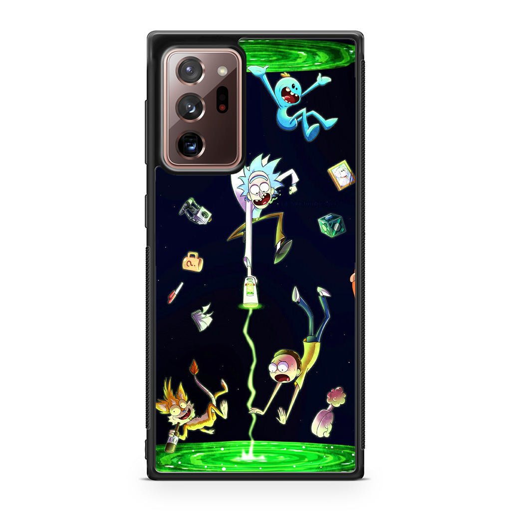 Rick And Morty Portal Fall Galaxy Note 20 Ultra Case