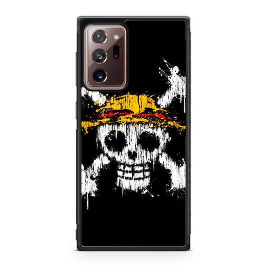 Straw Hat Pirate Logo Paint Galaxy Note 20 Ultra Case