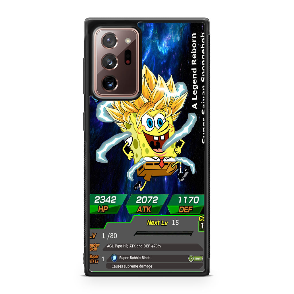 Super Saiyan Spongebob Card Galaxy Note 20 Ultra Case