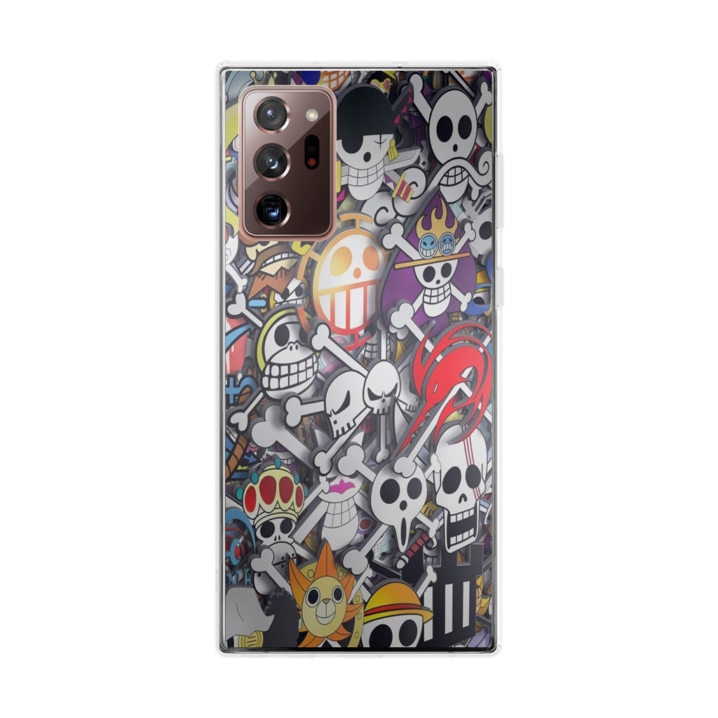 All Pirate Symbols One Piece Galaxy Note 20 Ultra Case