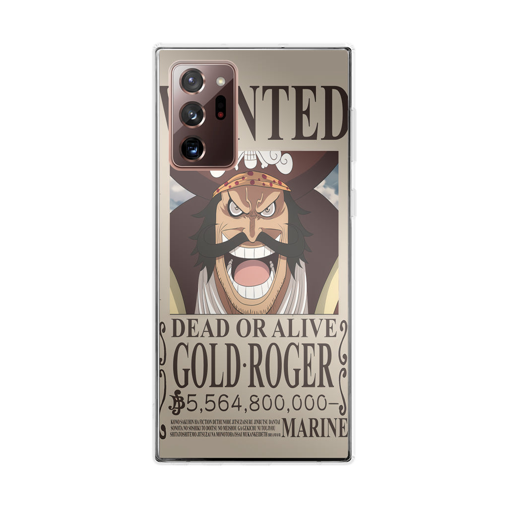 Gold Roger Bounty Galaxy Note 20 Ultra Case