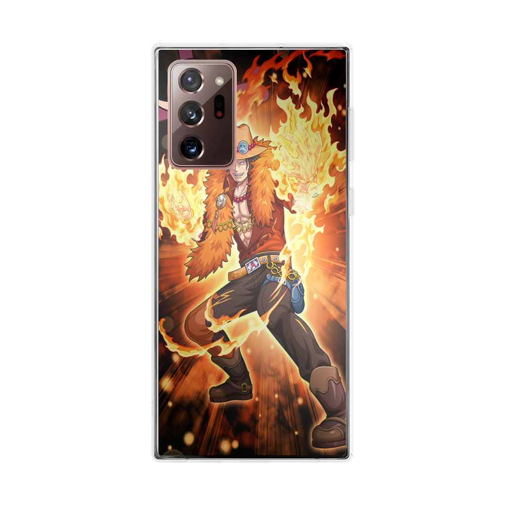 Portgas D Ace Fire Power Galaxy Note 20 Ultra Case
