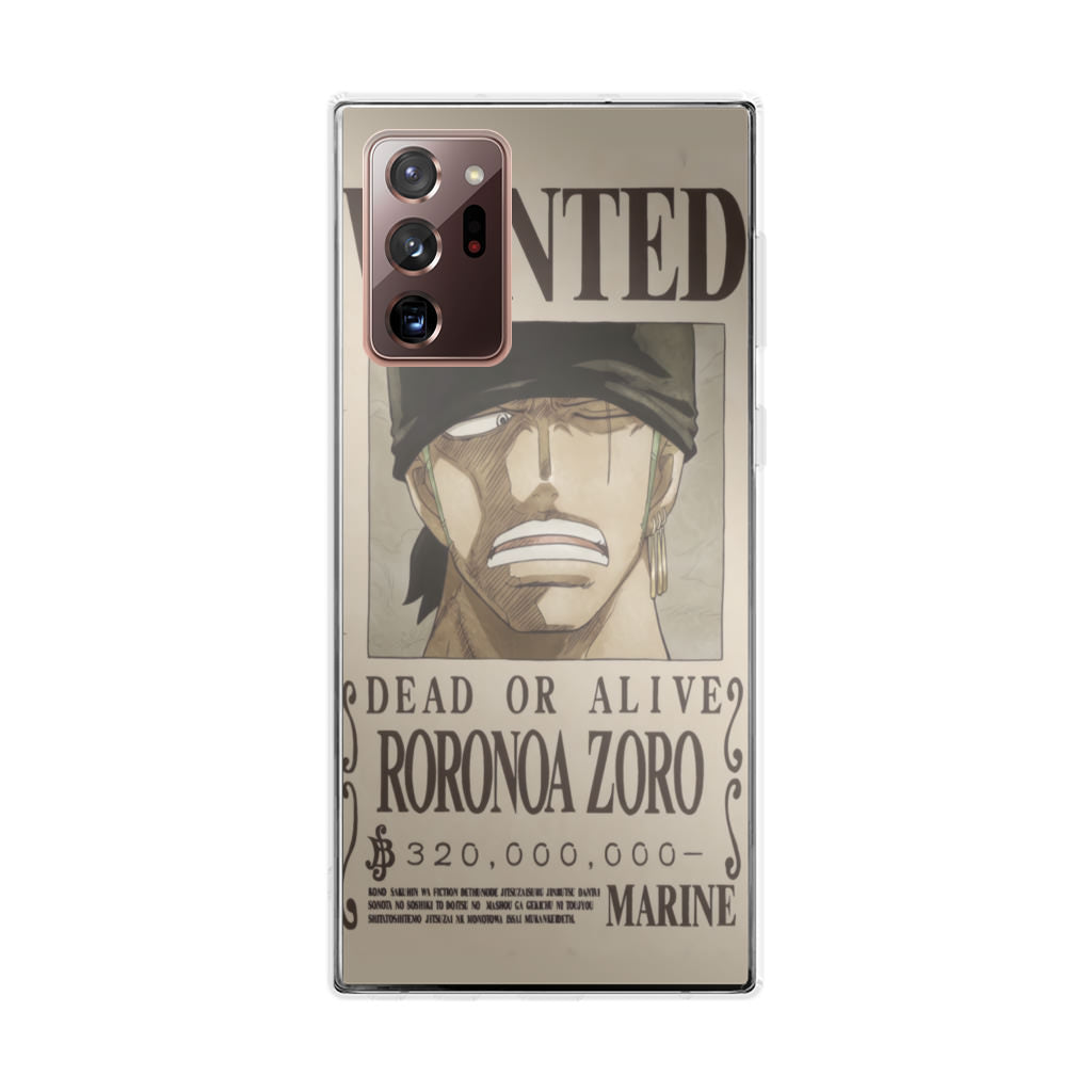 Roronoa Zoro Bounty Galaxy Note 20 Ultra Case