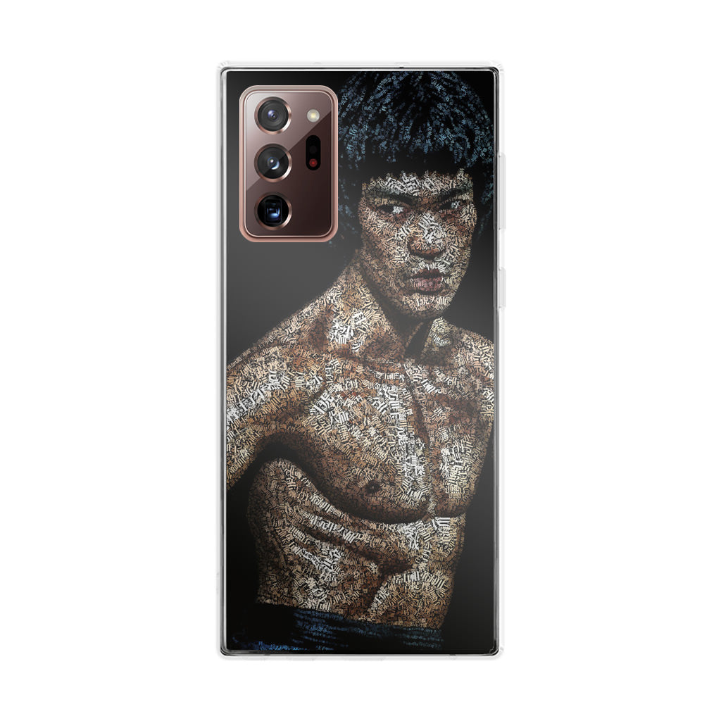 Bruce Lee Typograph Galaxy Note 20 Ultra Case