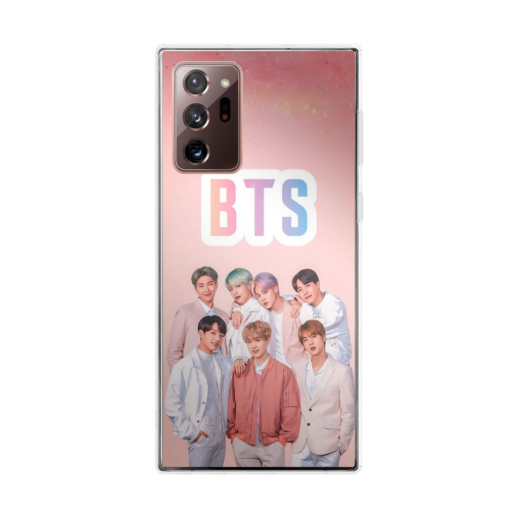 BTS Member in Pink Galaxy Note 20 Ultra Case