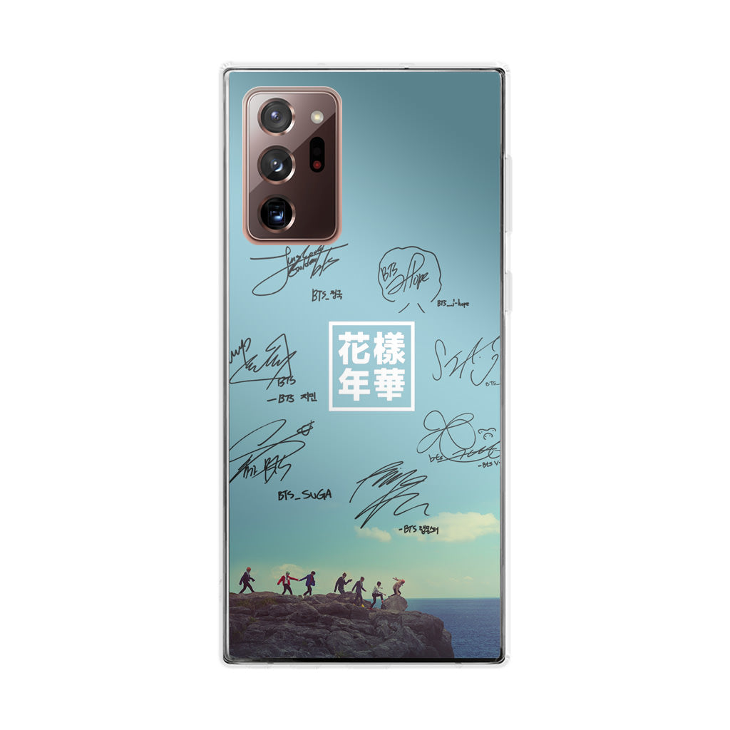 BTS Signature Galaxy Note 20 Ultra Case