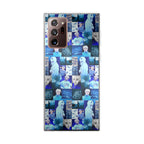 BTS Suga Blue Aesthetic Collage Galaxy Note 20 Ultra Case