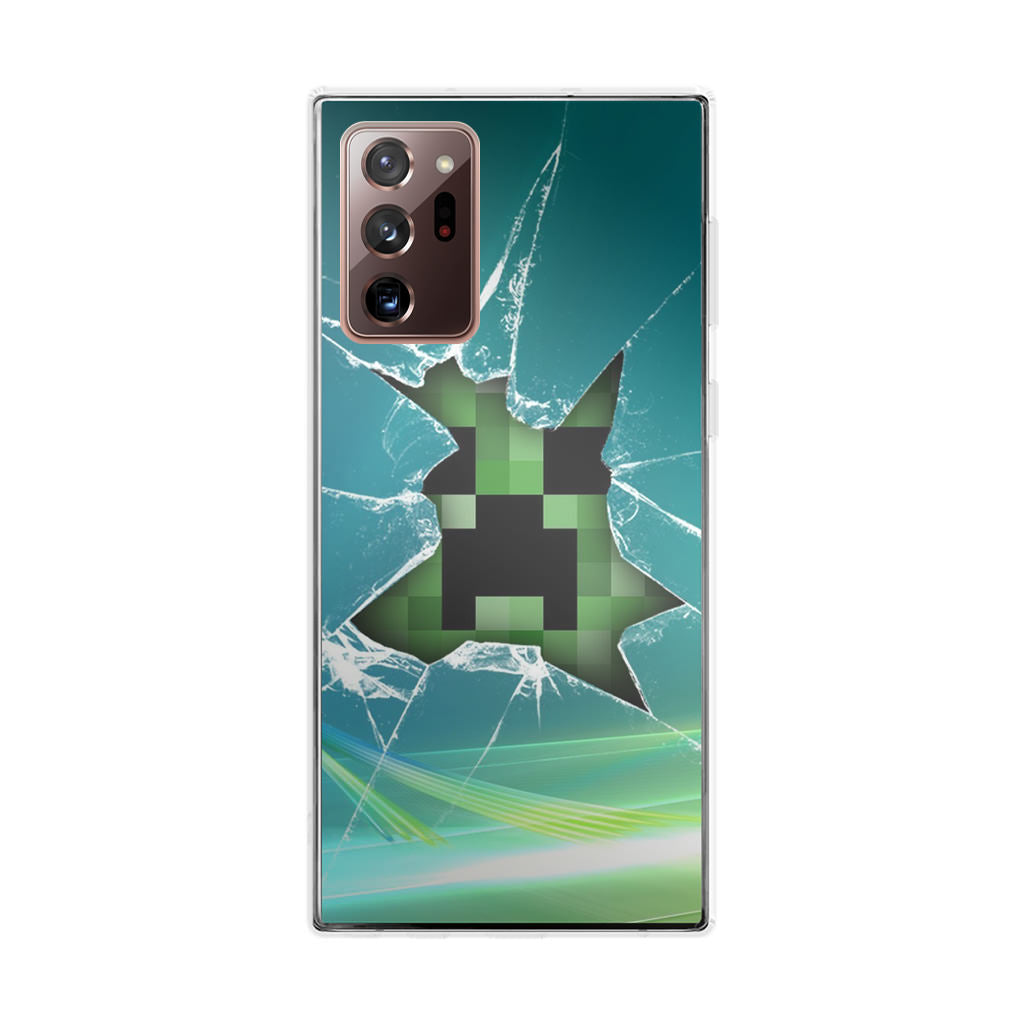 Creeper Glass Broken Green Galaxy Note 20 Ultra Case