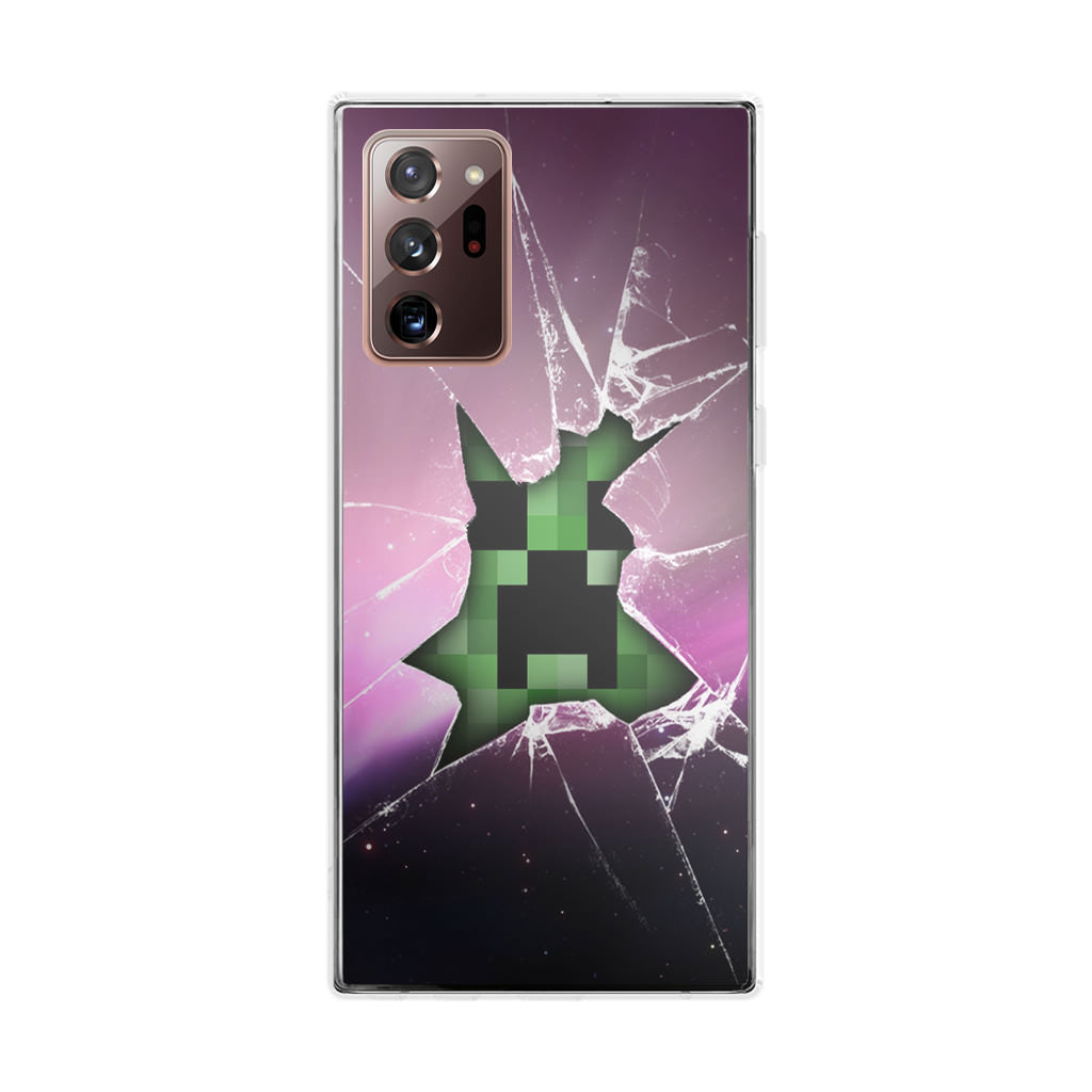 Creeper Glass Broken Violet Galaxy Note 20 Ultra Case