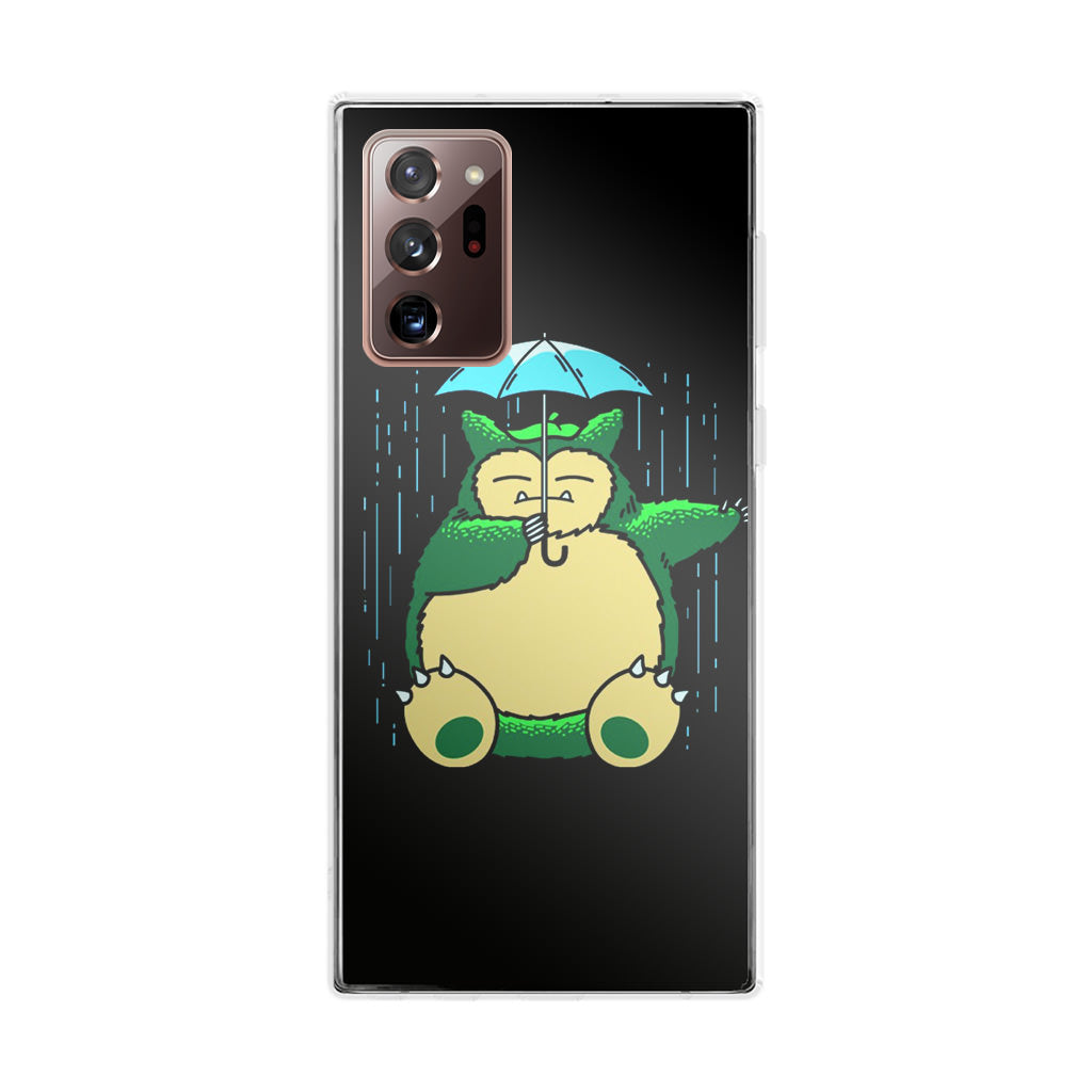 Cute Snorlax Umbrella Galaxy Note 20 Ultra Case