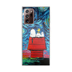 Dog Lying Under Starry Night Van Gogh Galaxy Note 20 Ultra Case