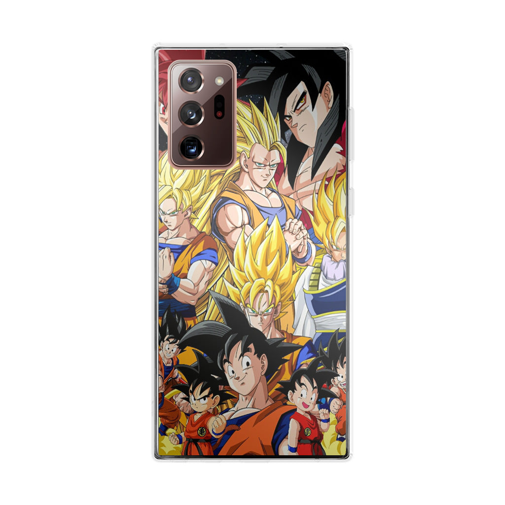 Dragon Ball Z Son Goku Transformation Galaxy Note 20 Ultra Case