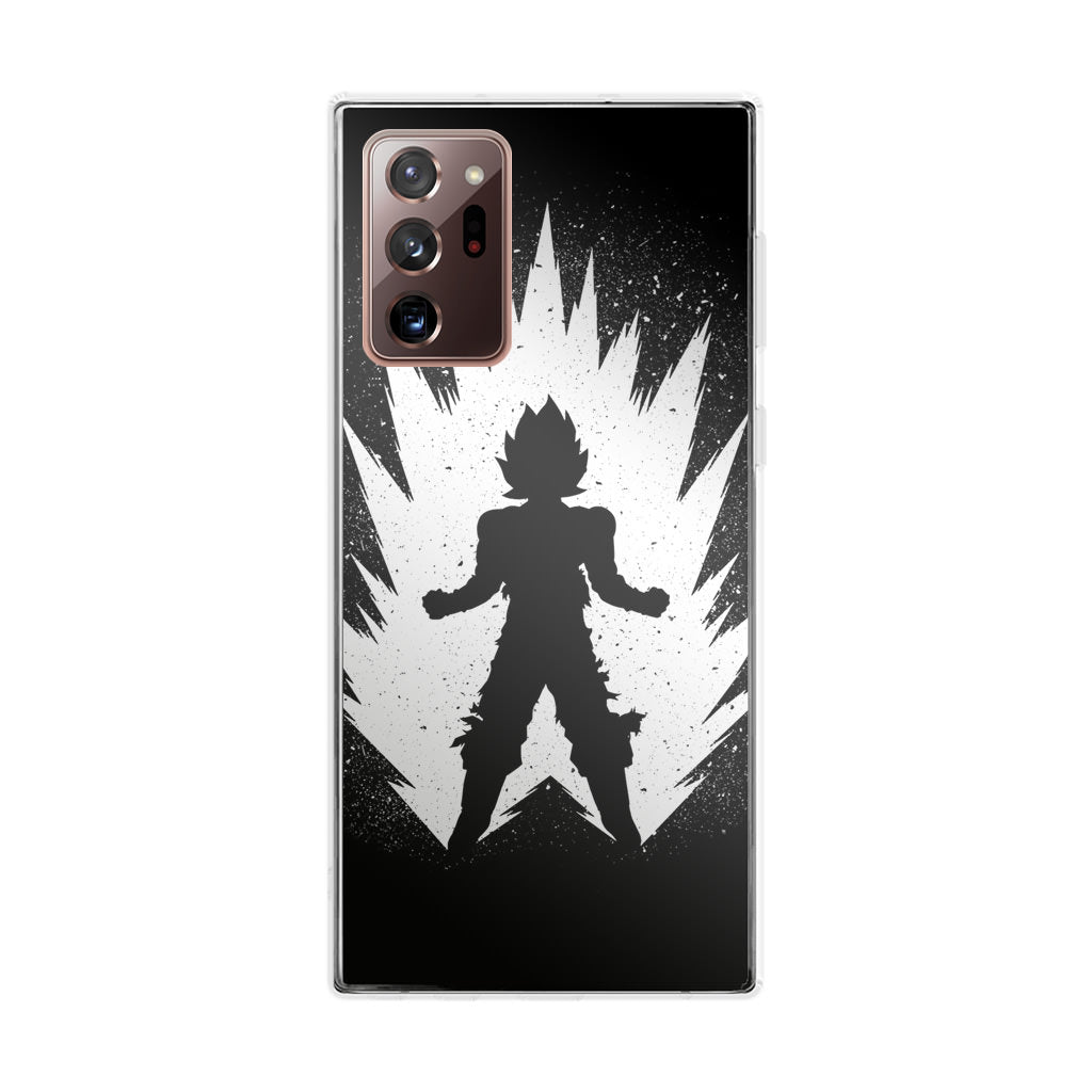 Goku Super Saiyan Black White Galaxy Note 20 Ultra Case
