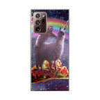 LLama And Sloth On Space Galaxy Note 20 Ultra Case