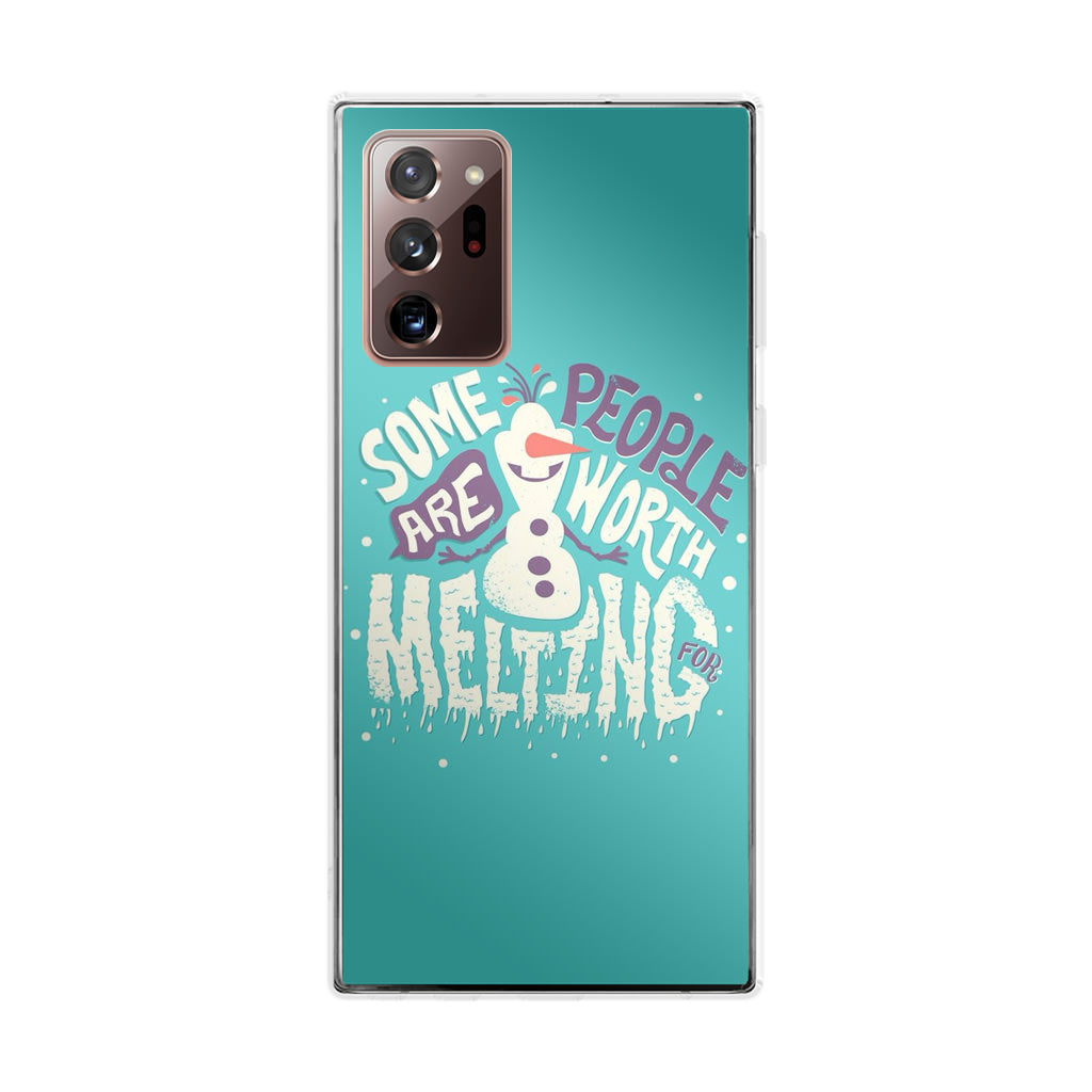 Olaf Frozen Is Melting Galaxy Note 20 Ultra Case