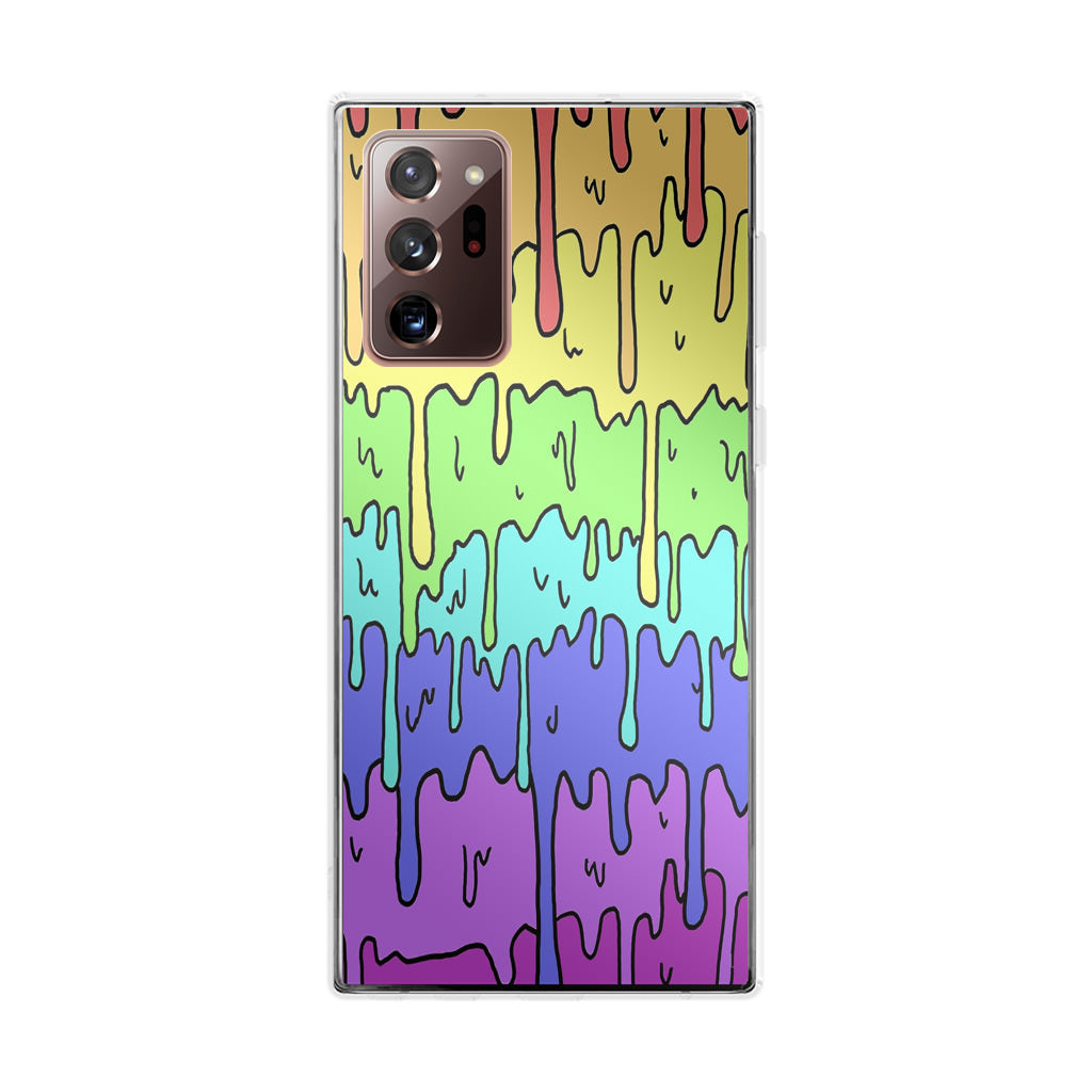 Pastel Kawaii Melting Rainbow Galaxy Note 20 Ultra Case
