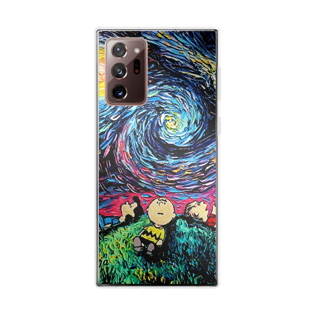 Peanuts At Starry Night Galaxy Note 20 Ultra Case