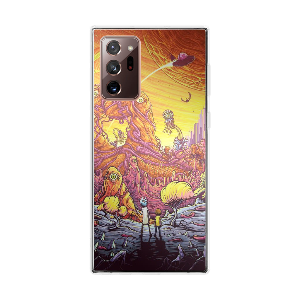 Rick And Morty Alien Planet Galaxy Note 20 Ultra Case
