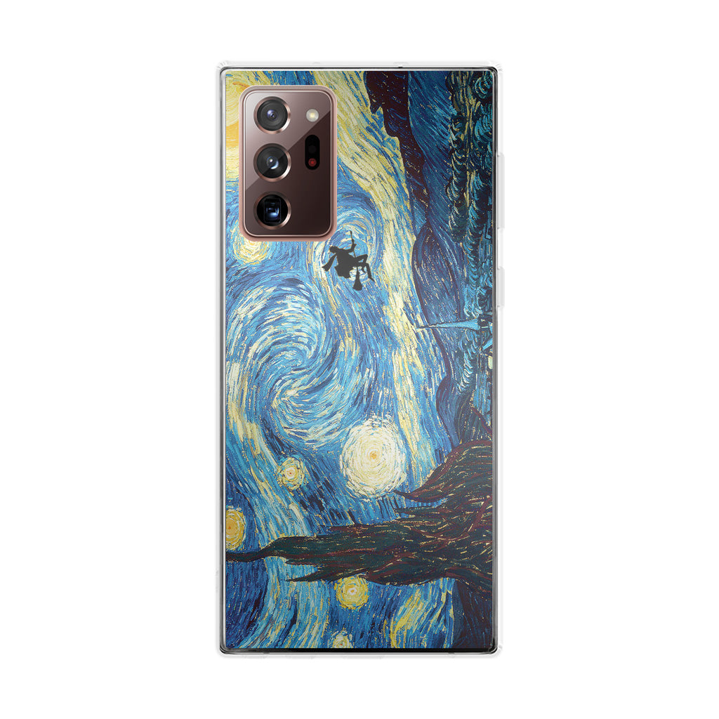 Witch Flying In Van Gogh Starry Night Galaxy Note 20 Ultra Case