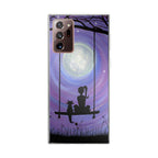 Girl Cat and Moon Galaxy Note 20 Ultra Case