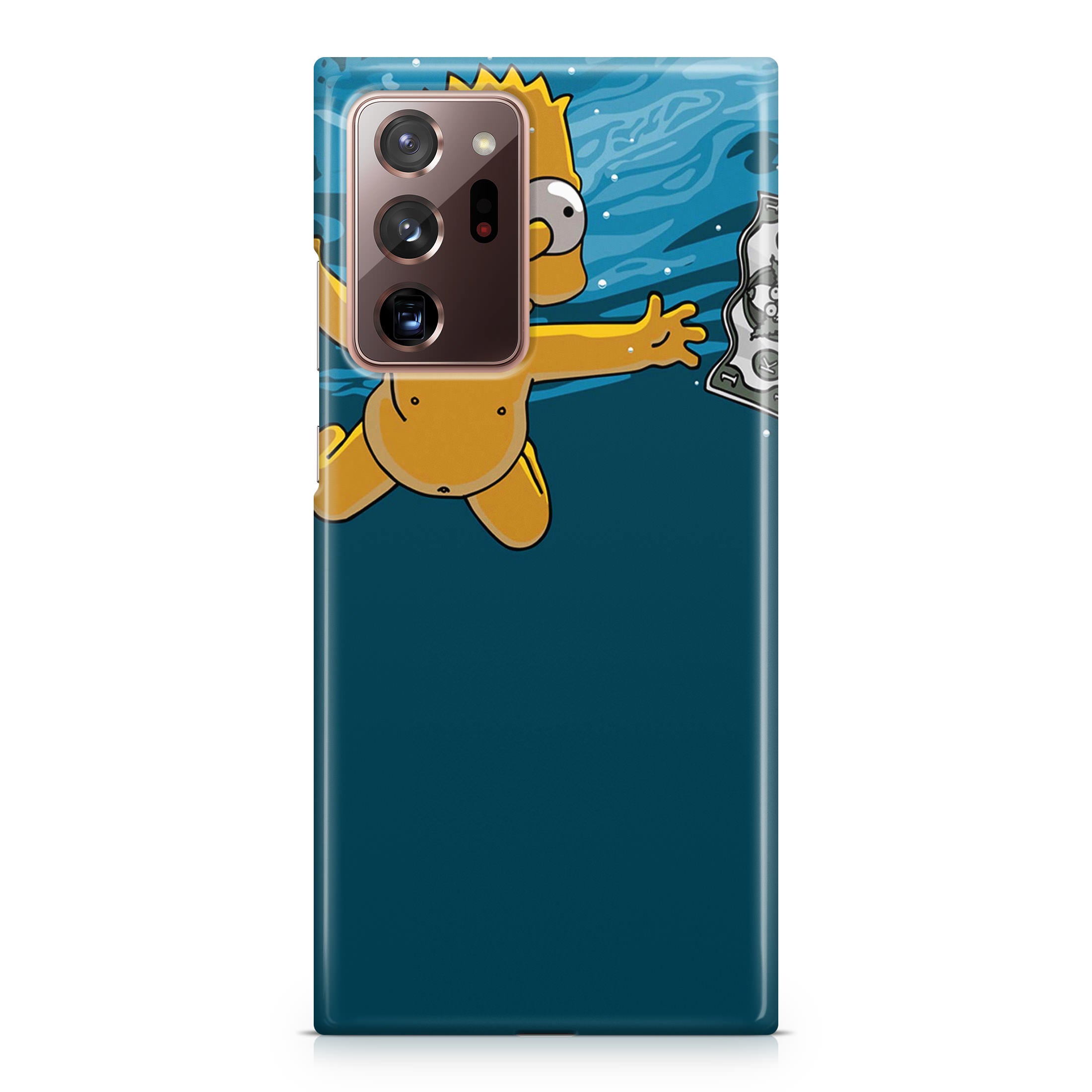 Bart Swimming For Money Galaxy Note 20 Ultra Case