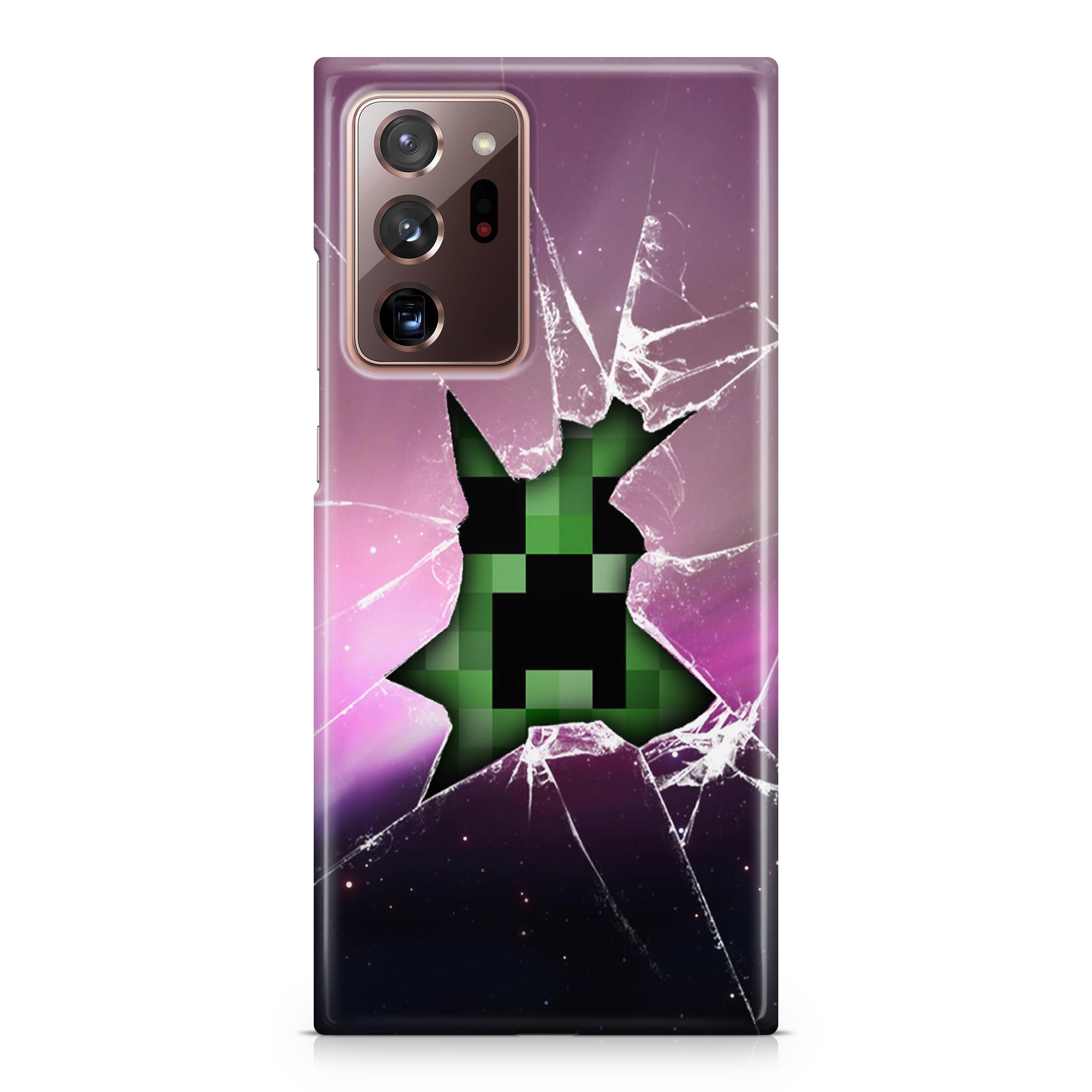 Creeper Glass Broken Violet Galaxy Note 20 Ultra Case