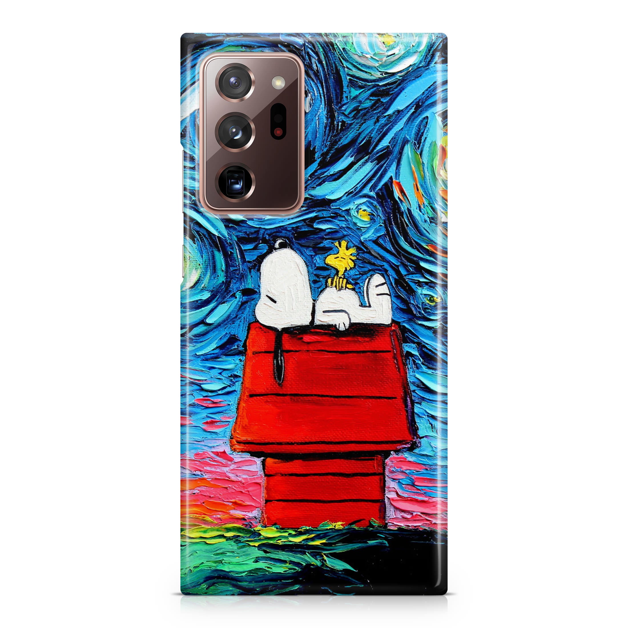 Dog Lying Under Starry Night Van Gogh Galaxy Note 20 Ultra Case