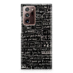 Fix You Lyrics Galaxy Note 20 Ultra Case