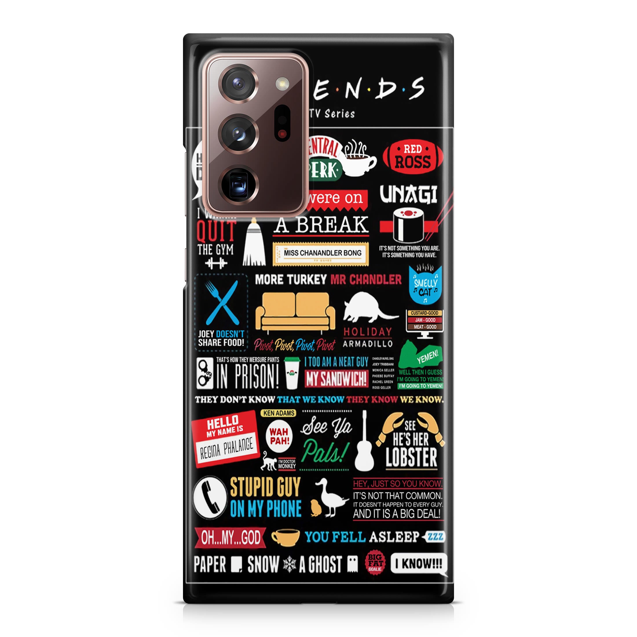 Friends TV Show Quotes Poster Galaxy Note 20 Ultra Case
