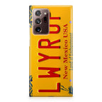 LWYRUP License Plate Galaxy Note 20 Ultra Case