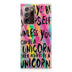 Rainbow Unicorn Quote Galaxy Note 20 Ultra Case