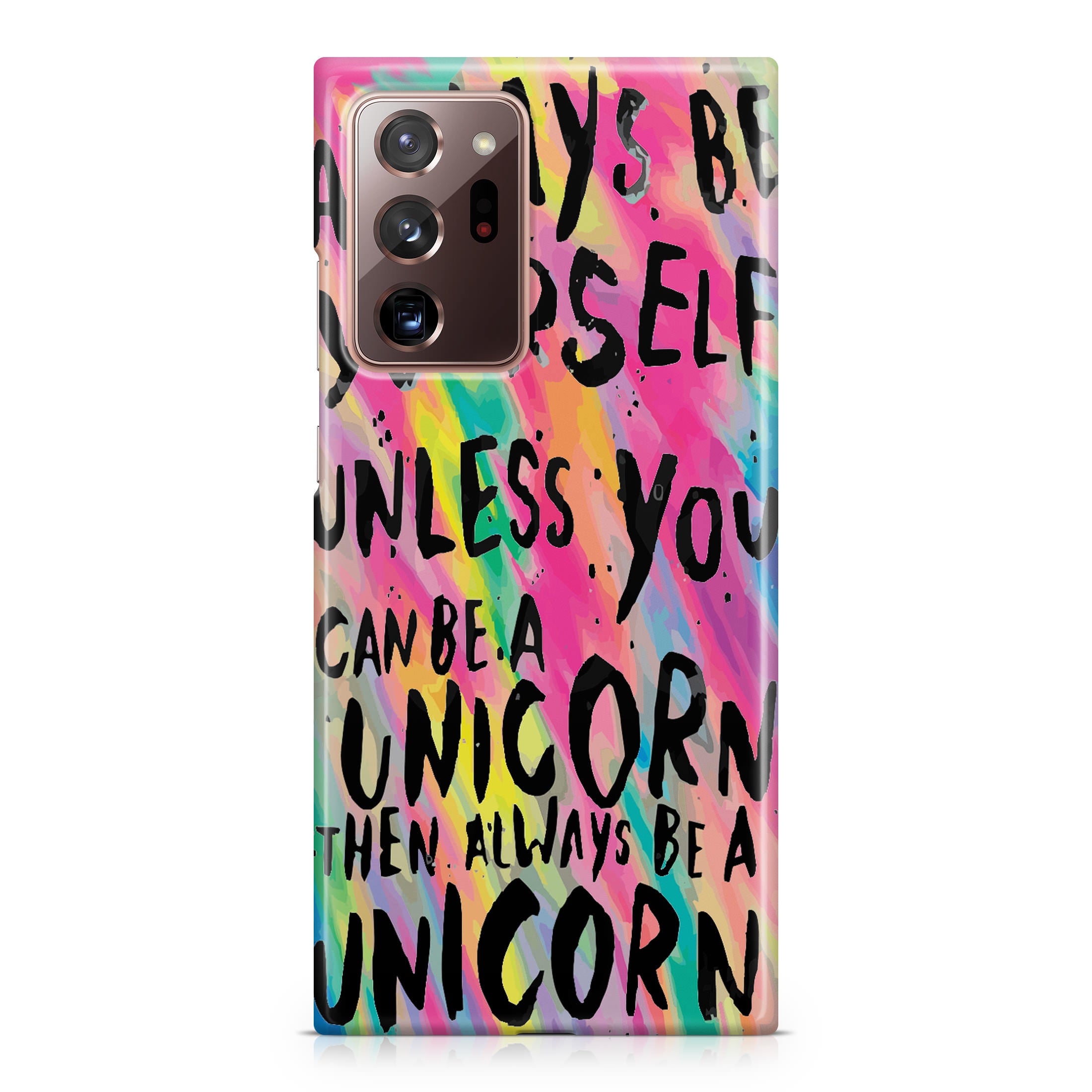 Rainbow Unicorn Quote Galaxy Note 20 Ultra Case