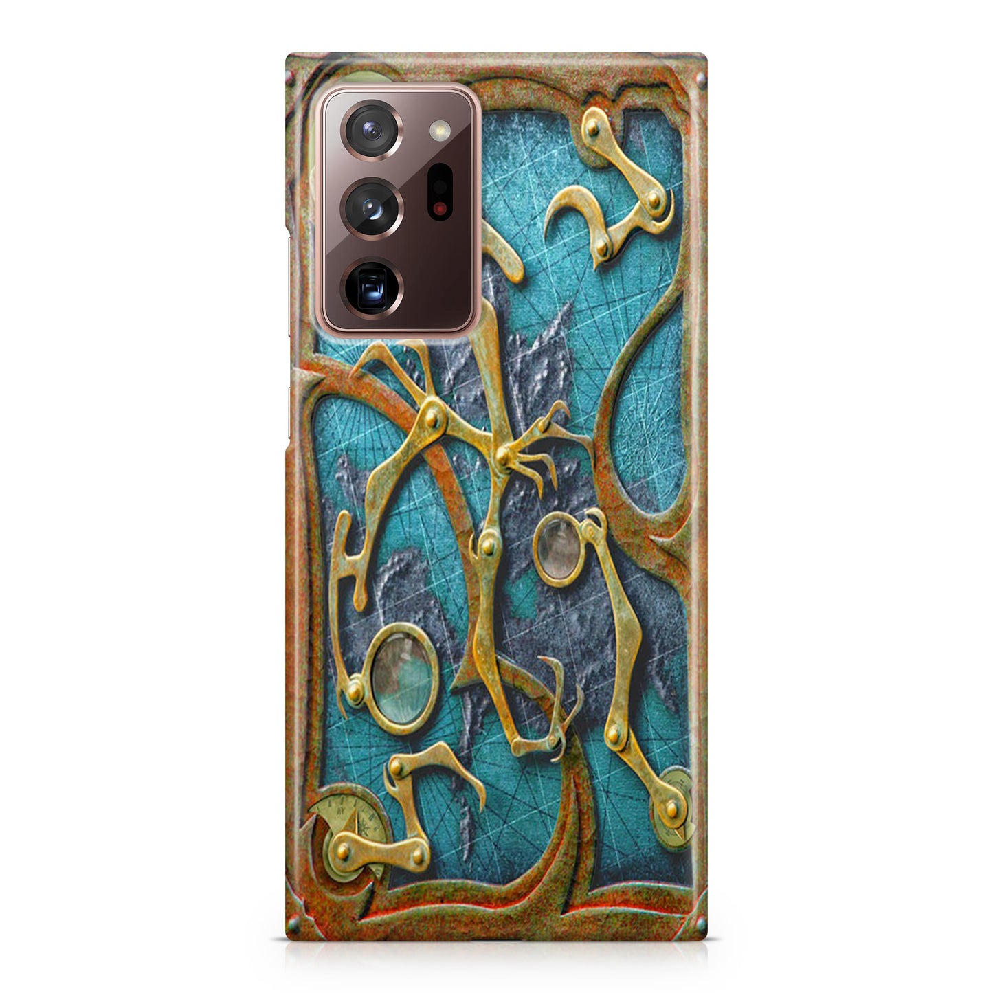 Steampunk Book Cover Galaxy Note 20 Ultra Case