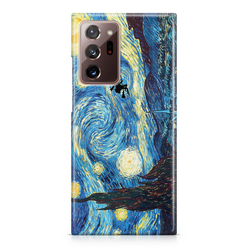 Witch Flying In Van Gogh Starry Night Galaxy Note 20 Ultra Case