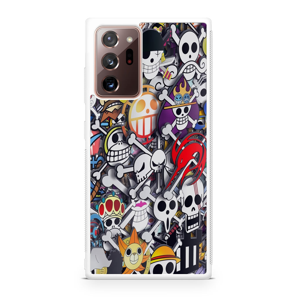 All Pirate Symbols One Piece Galaxy Note 20 Ultra Case
