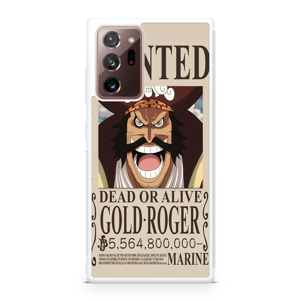 Gold Roger Bounty Galaxy Note 20 Ultra Case