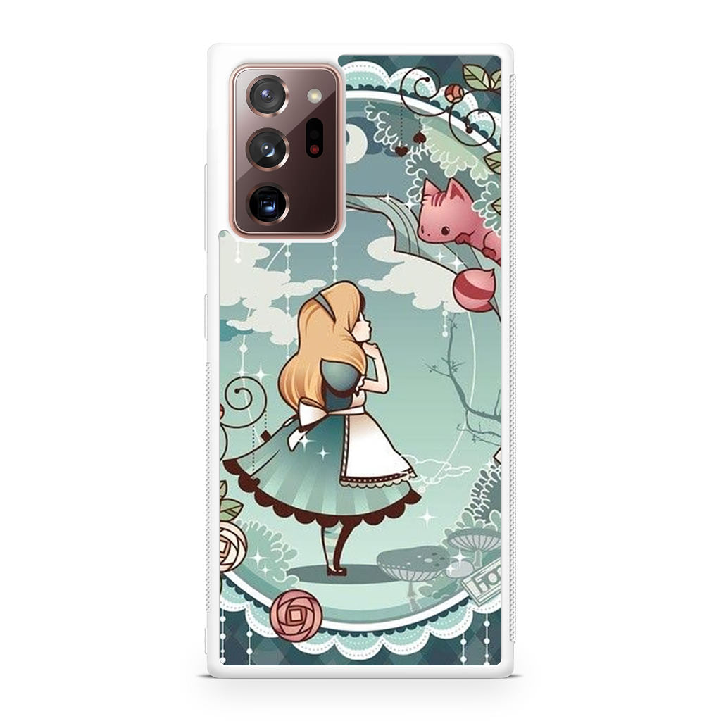 Alice And Cheshire Cat Poster Galaxy Note 20 Ultra Case