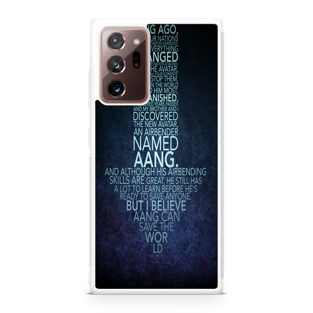 Avatar Quotes Galaxy Note 20 Ultra Case