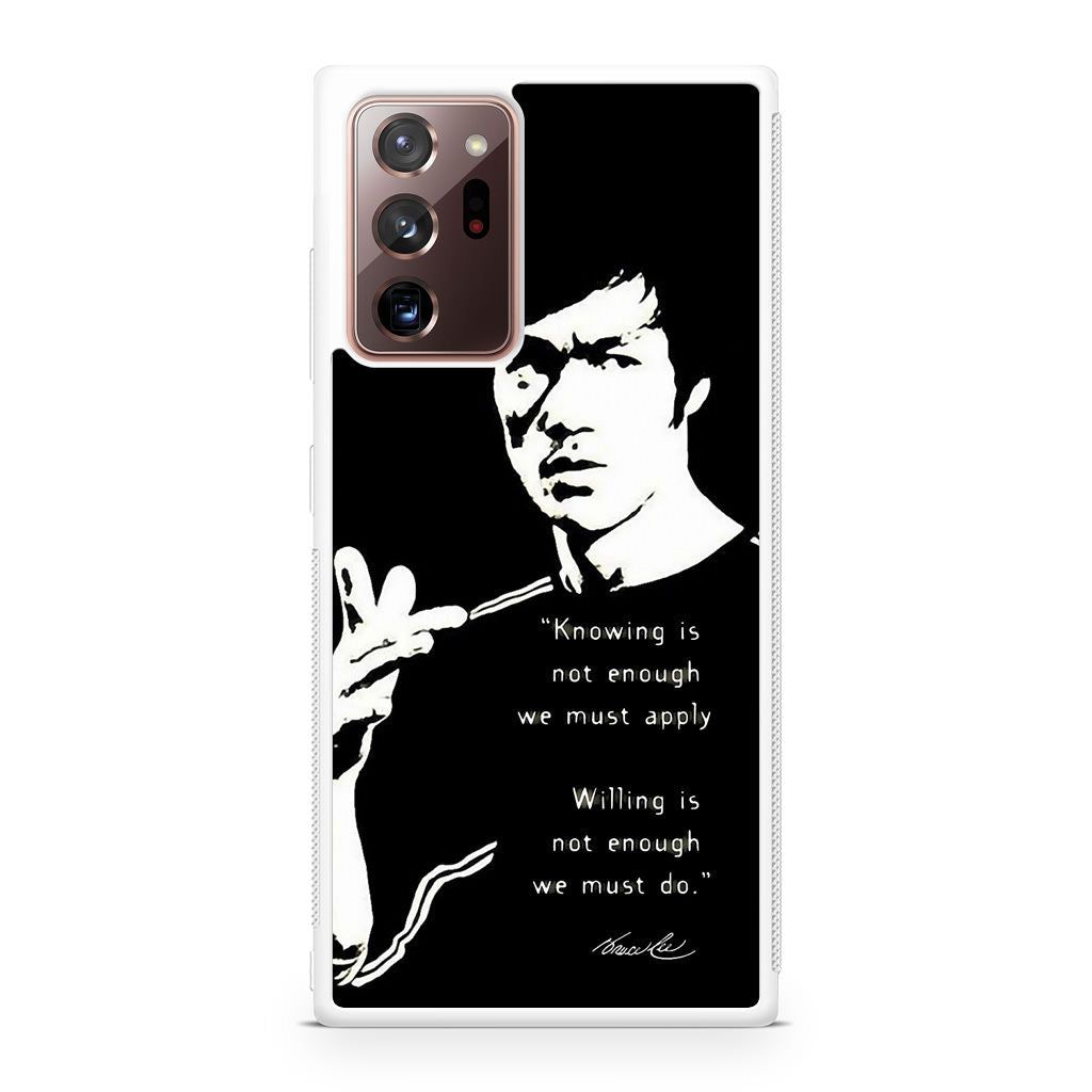 Bruce Lee Quotes Galaxy Note 20 Ultra Case