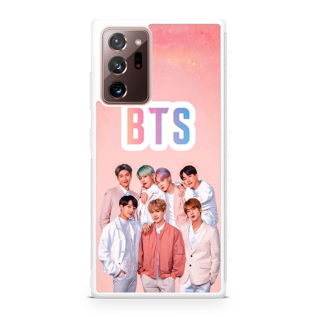 BTS Member in Pink Galaxy Note 20 Ultra Case