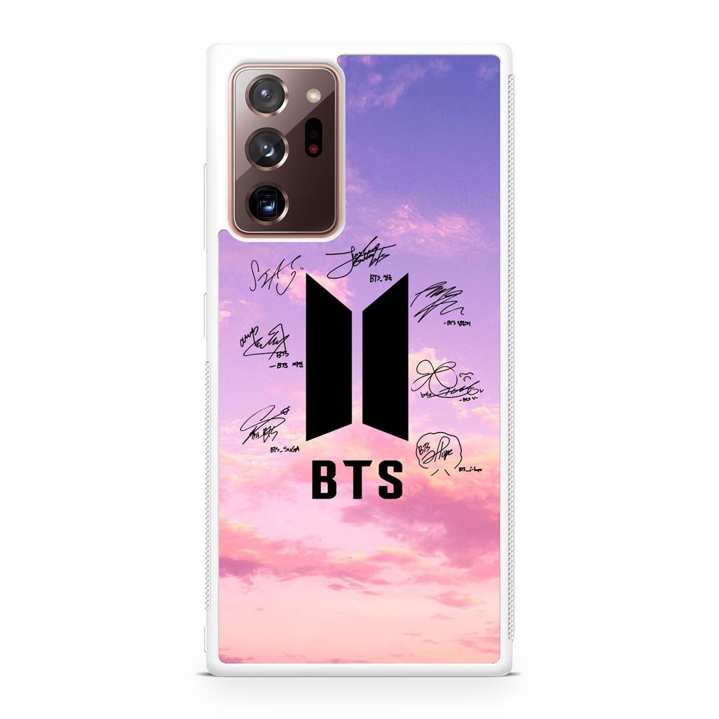 BTS Signature 2 Galaxy Note 20 Ultra Case