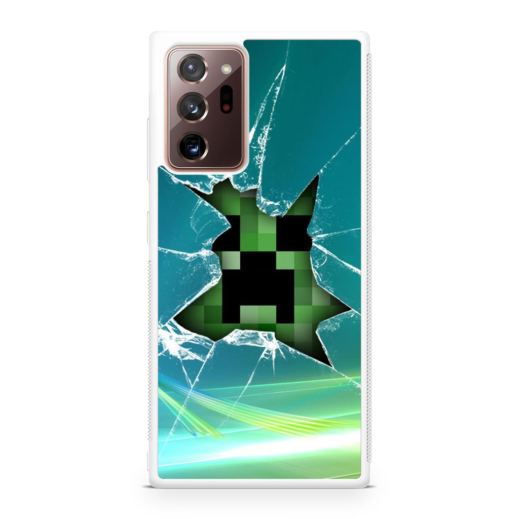 Creeper Glass Broken Green Galaxy Note 20 Ultra Case