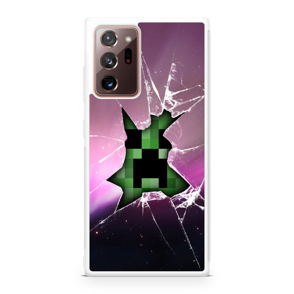 Creeper Glass Broken Violet Galaxy Note 20 Ultra Case