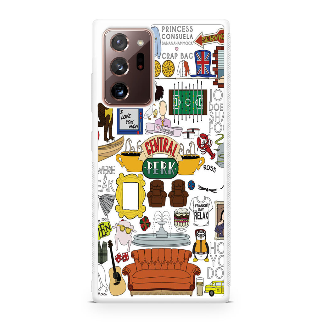 Friends TV Show Central Perk Sticker Galaxy Note 20 Ultra Case