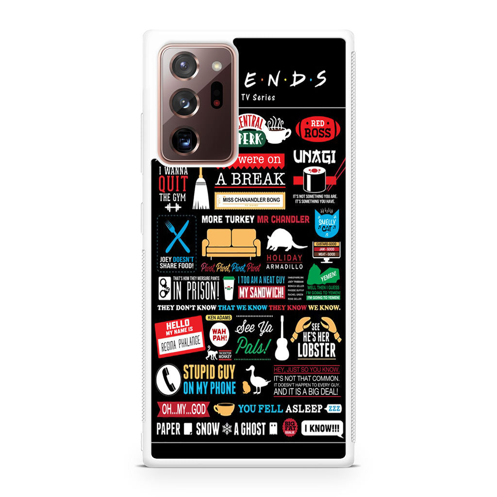 Friends TV Show Quotes Poster Galaxy Note 20 Ultra Case