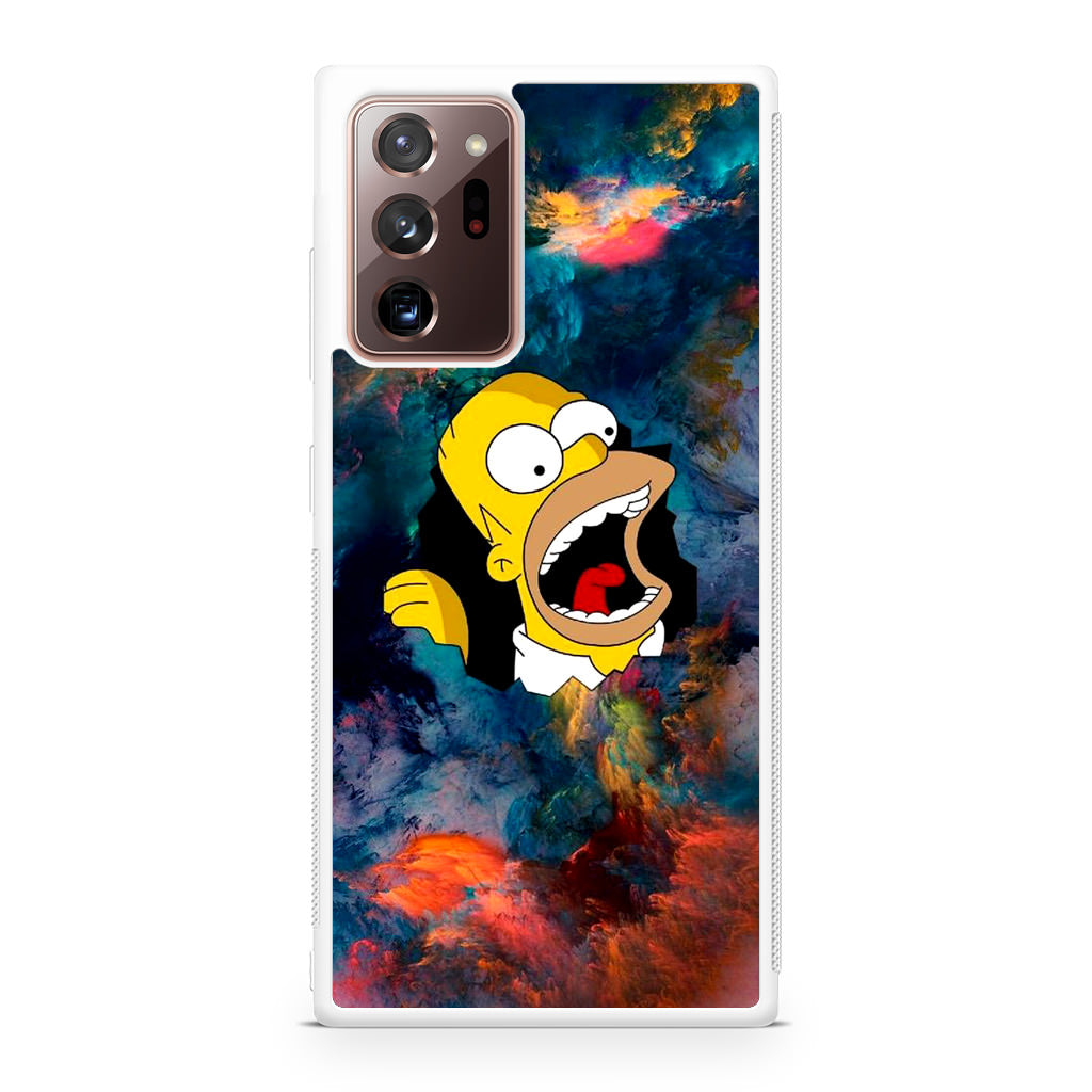 Homer Behind The Black Hole Galaxy Note 20 Ultra Case