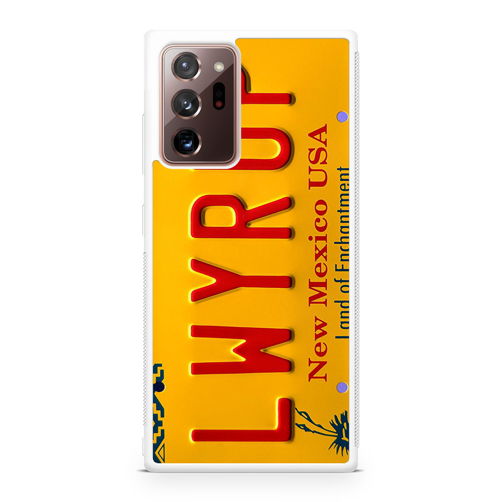 LWYRUP License Plate Galaxy Note 20 Ultra Case