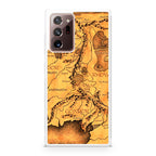 Middle Earth Map Hobbit Galaxy Note 20 Ultra Case