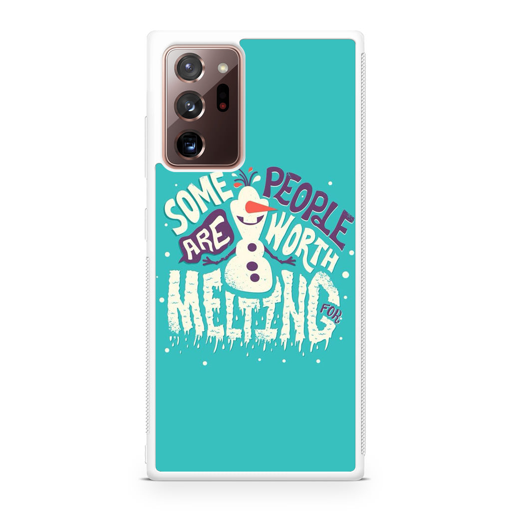 Olaf Frozen Is Melting Galaxy Note 20 Ultra Case